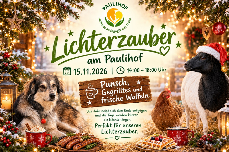 Paulihof-Lichterzauber - 15.11.2026 - Herzliche Einladung
